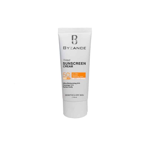 ضدآفتاب رنگی Bronze(40) بیزانس مخصوص پوست حساس و خشک +spf50