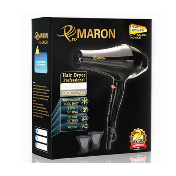 سشوار لوکس حرفه ای(سالنی) پرومارون مدل RL-8801