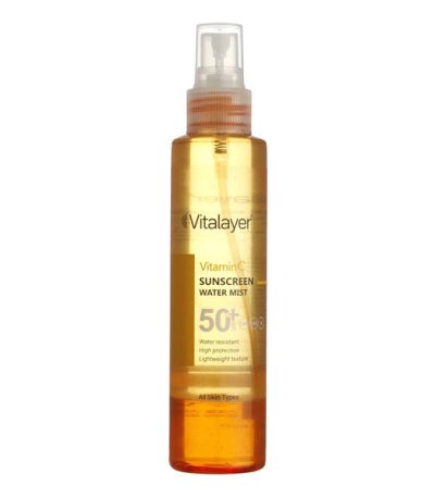 اسپری ضد آفتاب ویتامین سی بدون رنگ با spf50