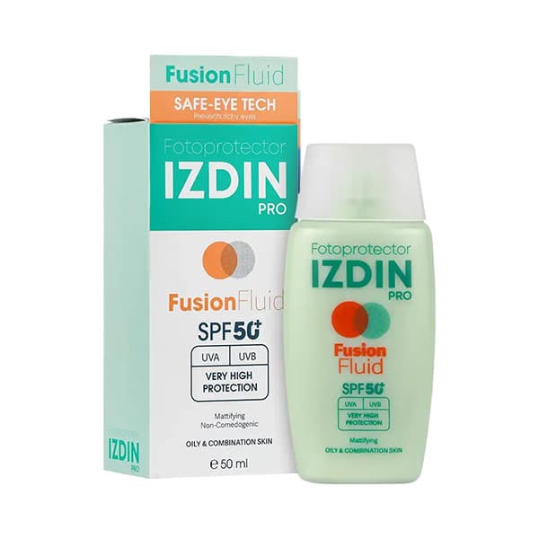 ضد آفتاب بی رنگ پوست چرب فیوژن واتر ایزدین پرو +SPF50