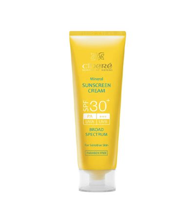 ضدآفتاب بی رنگ سینره مناسب پوس های حساس spf30