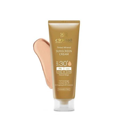 ضد آفتاب رنگی نچرال بژ سینره spf30